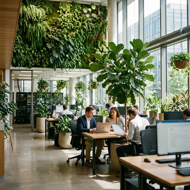 Paisaje natural representando sustentabilidad tecnológica